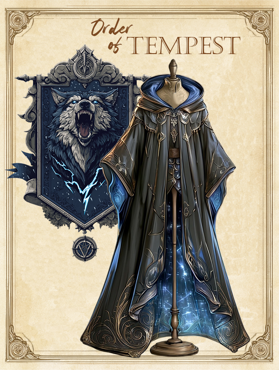 Order of Tempest Robes — Ceremonial robe concept for the Order of Tempest