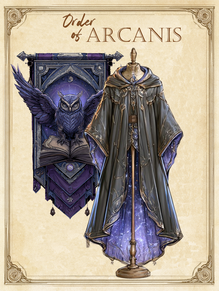 Order of Arcanis Robes — Ceremonial robe concept for the Order of Arcanis