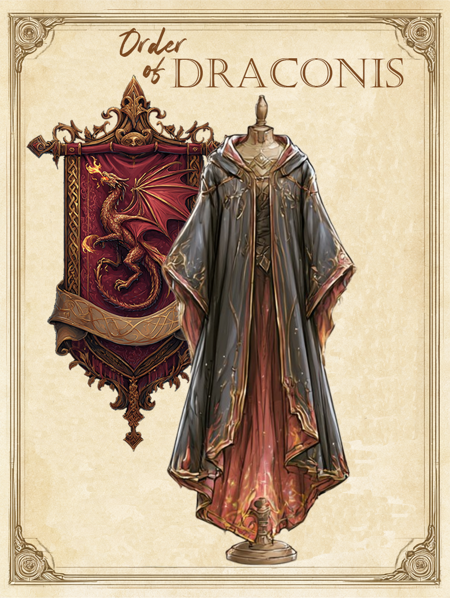 Order of Draconis Robes — Ceremonial robe concept for the Order of Draconis